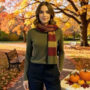 Vintage Jacques Ruc Merino Wool Blend Women M Casual Shirt Soft Knit Base Layer